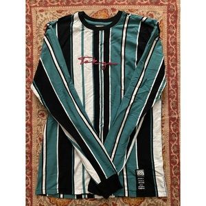 Men’s M long Sleeve Multi-Color Striped Shirt